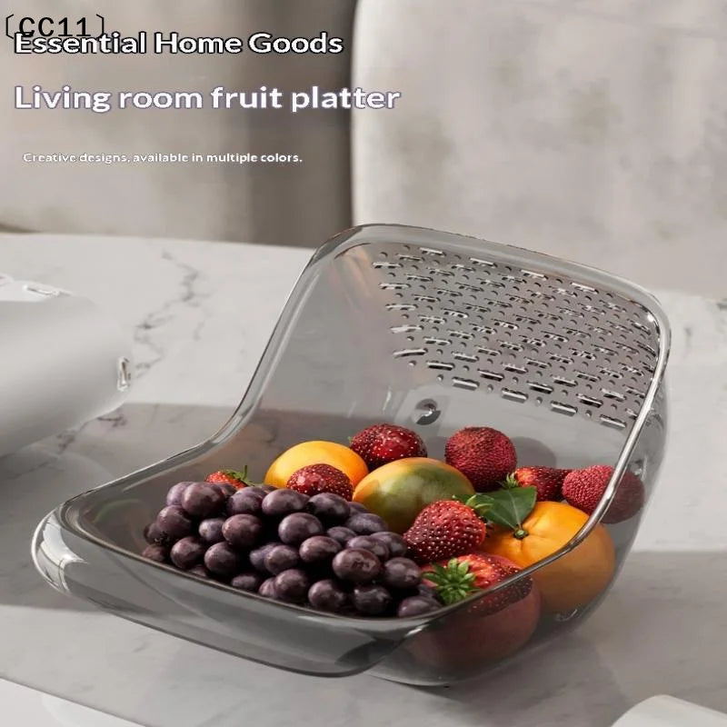 Multipurpose Clear Colander Basket Washing Draining Fruits Vegetables Qme