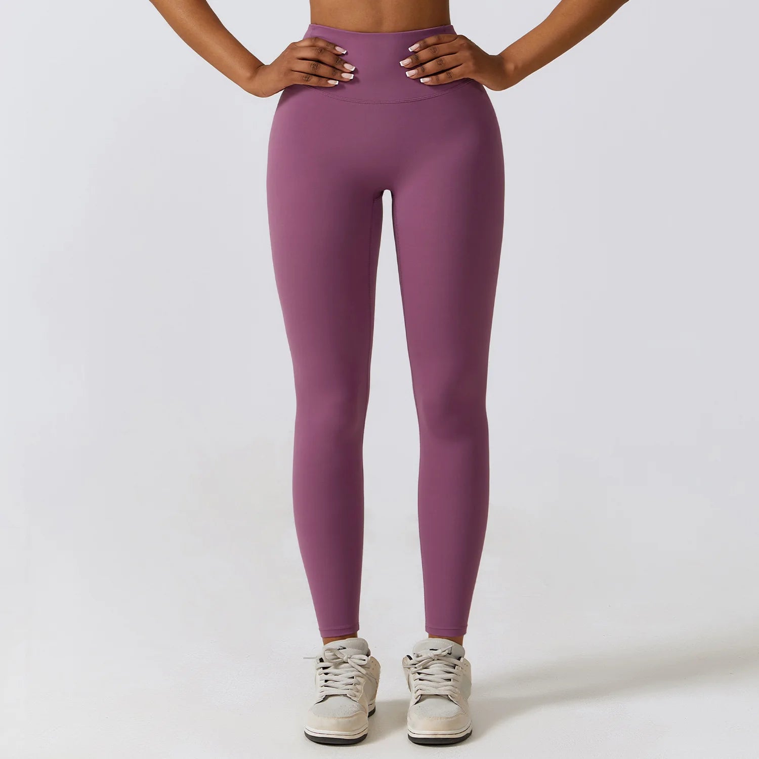 A Seamless Gym Leggings Women Yoga Pants Sexy High Waist Booty Lifting Leggings Pants Women Sports Clothing Fitness Wear Qme Prune purple 14XL