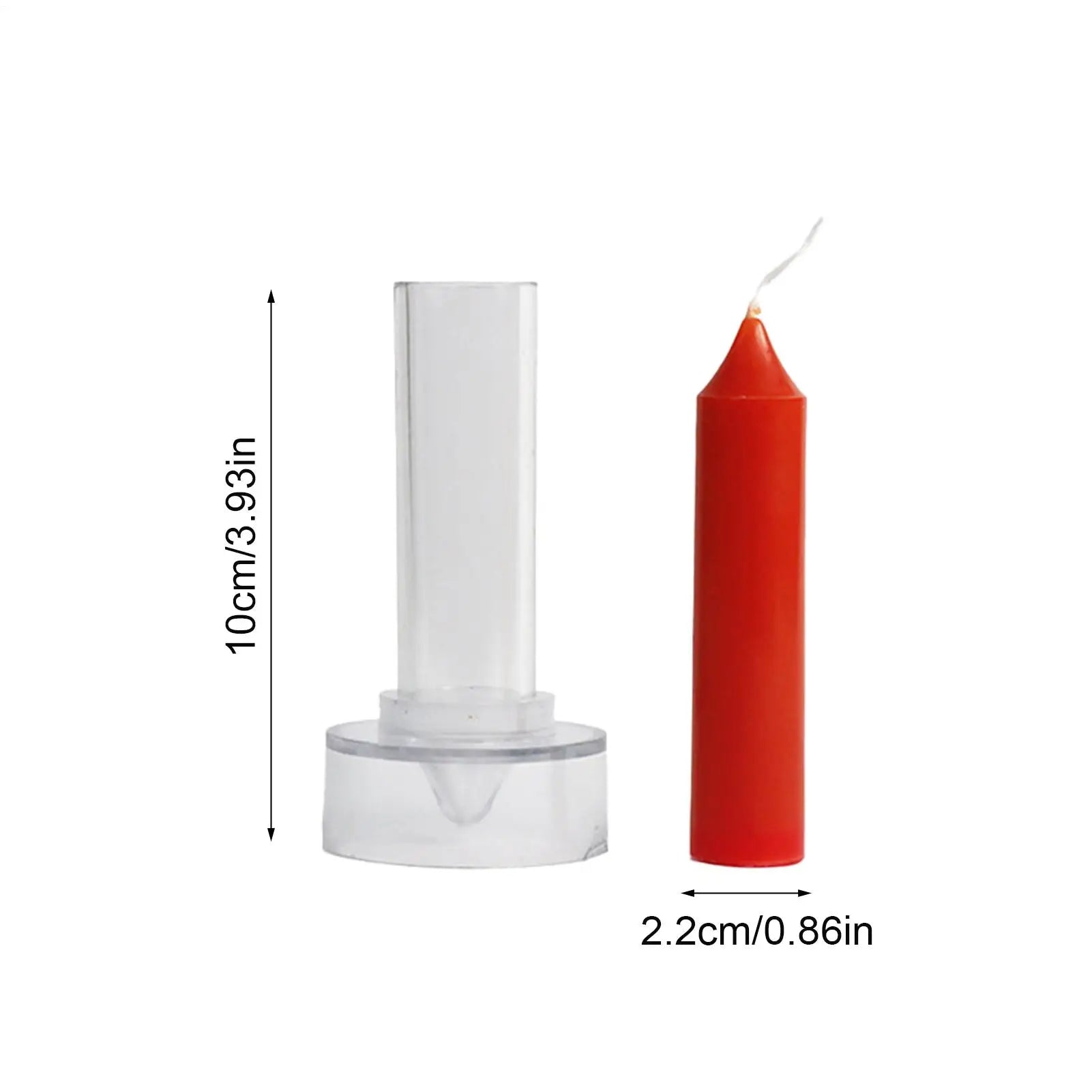Candle Stick Mold Reusable Pillar Christmas Molds Non-stick Casting Qme