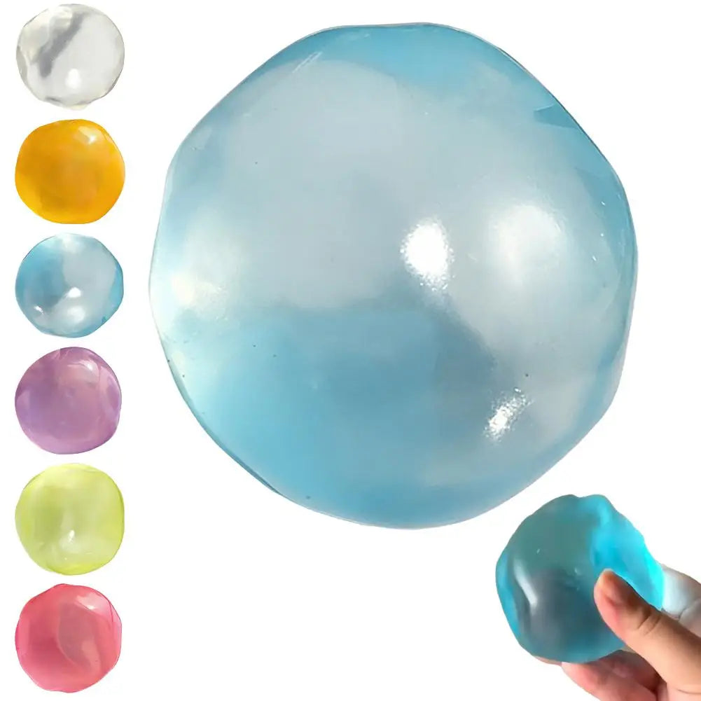 Squishy Moldable Crystal Ball Squeeze Toy Transparent Decompression Qme A 1pcs