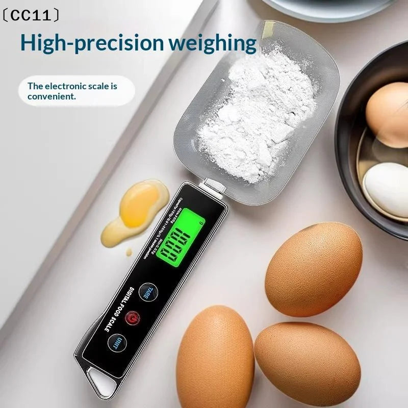 Electronic Kitchen Scale Spoon Mini Tool Milk Coffee Tea Removable Qme