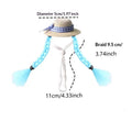 Golden Bear Parrot Double Ponytail Braid Wig Hat Multi-color Fashion Qme A1