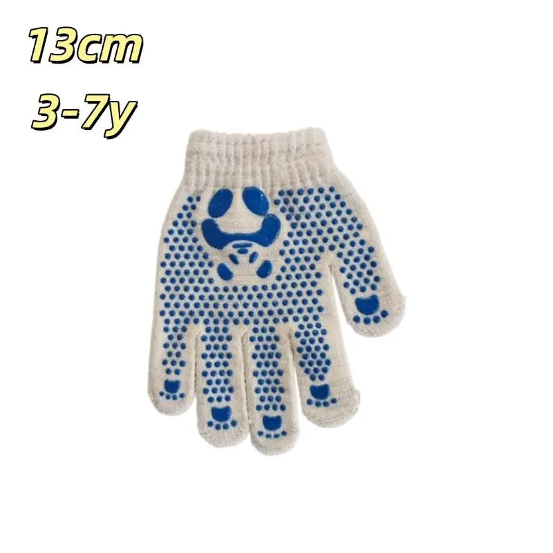 1pair Mittens Children Gloves Non-Slip Breathable Children Work Gloves Animal Pattern Hand Protectors Gardening Gloves Qme C