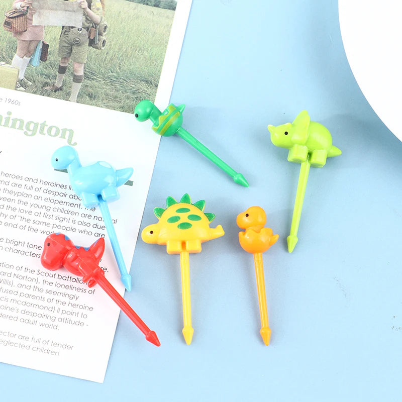 Mini Skewers Cute Cartoon Eyes Kawaii Lunch Bento Stick Forks Fruit Qme