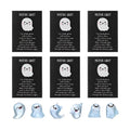 Tiny Ghost Figurines Glow Dark Statue Box Halloween Cute Resin Qme Set of 6 China Mainland