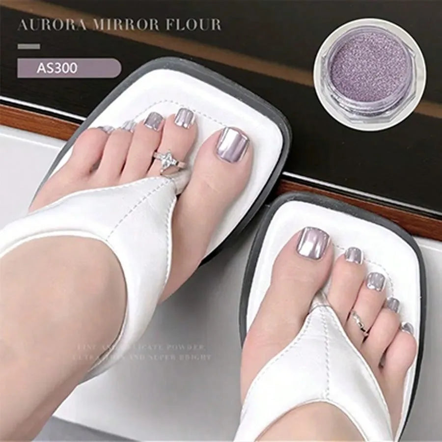 Advanced Gradient Nail Powder Magic Mirror Summer Transparent Finger Qme 03