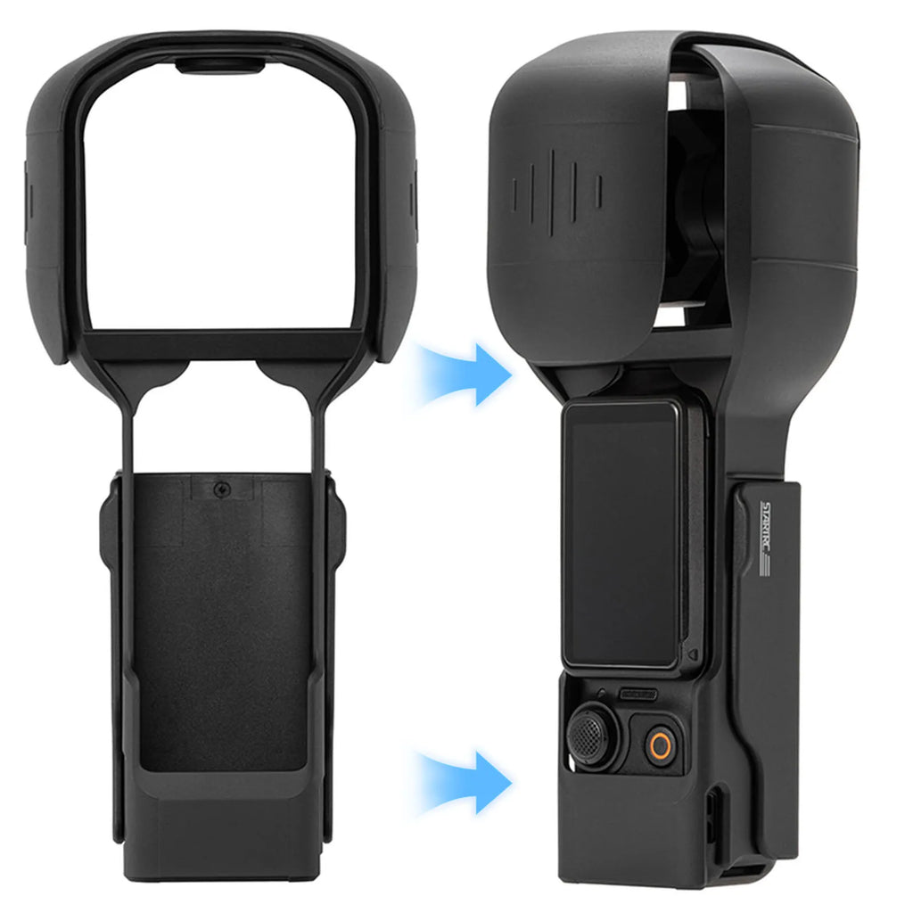 Protective Case for Osmo Pocket 4 Portable Hard Case Easy to Use 2 Modes Housing Shell Compatible for Osmo Pocket 3 Accessory Qme