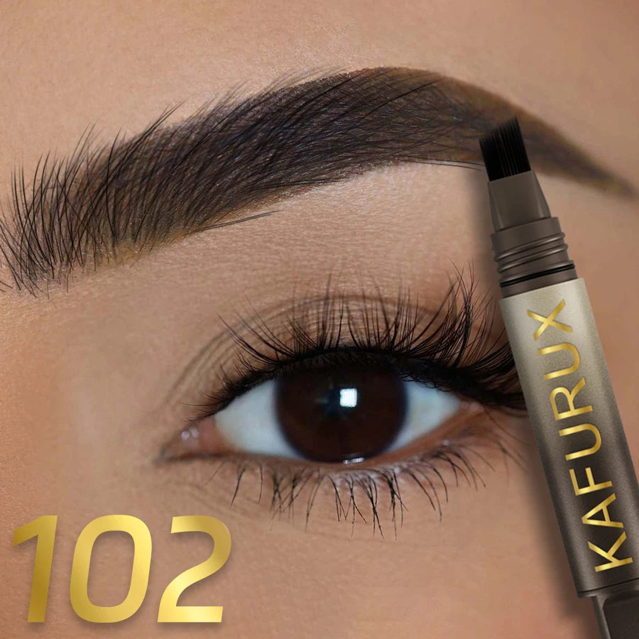 3D Dye Eyebrow Pencil Hairling Anti-smudge Waterproof Long Lasting Qme 102