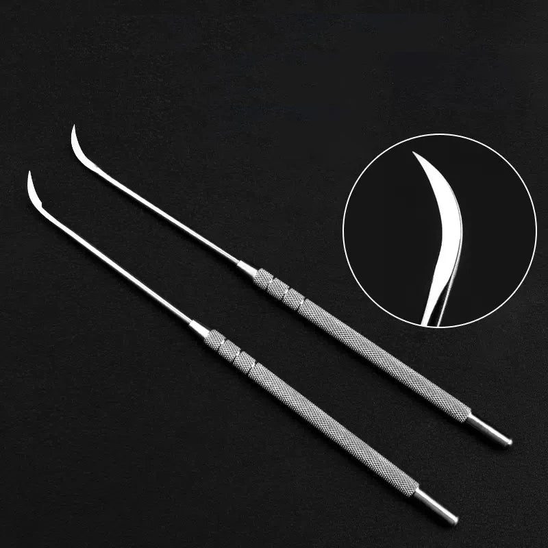 Stainless Steel Tenosynovitis Crochet Hook Needle Curved Knife Blade Qme