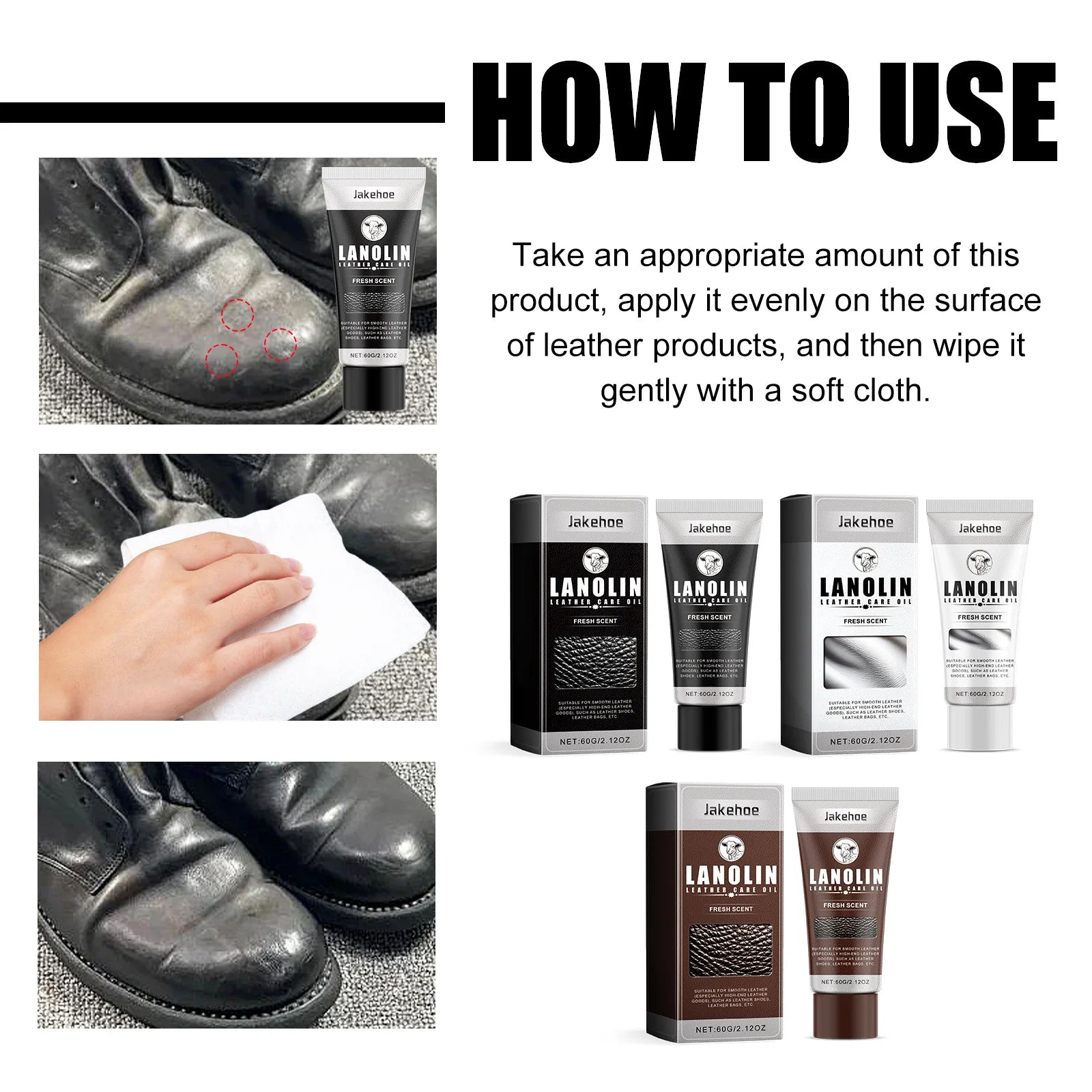 Leather Maintenance Oil Shoes Cloth Sofa Bags Seat Leather Polishing Scratches Dust Removal Anti Cracking Leather Restorer Paste Qme