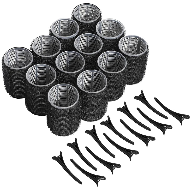 Heatless Self-grip Hair Rollers Clip Curlers DIY Styling Tools Volume Qme