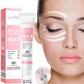 SADOER 4in1 Roll-on Moisturizing Eye Cream Anti Dark Circles Eyes Bags Firming Moisturizing Eye Serum Skin Care for Beauty Eyes Qme 1pc