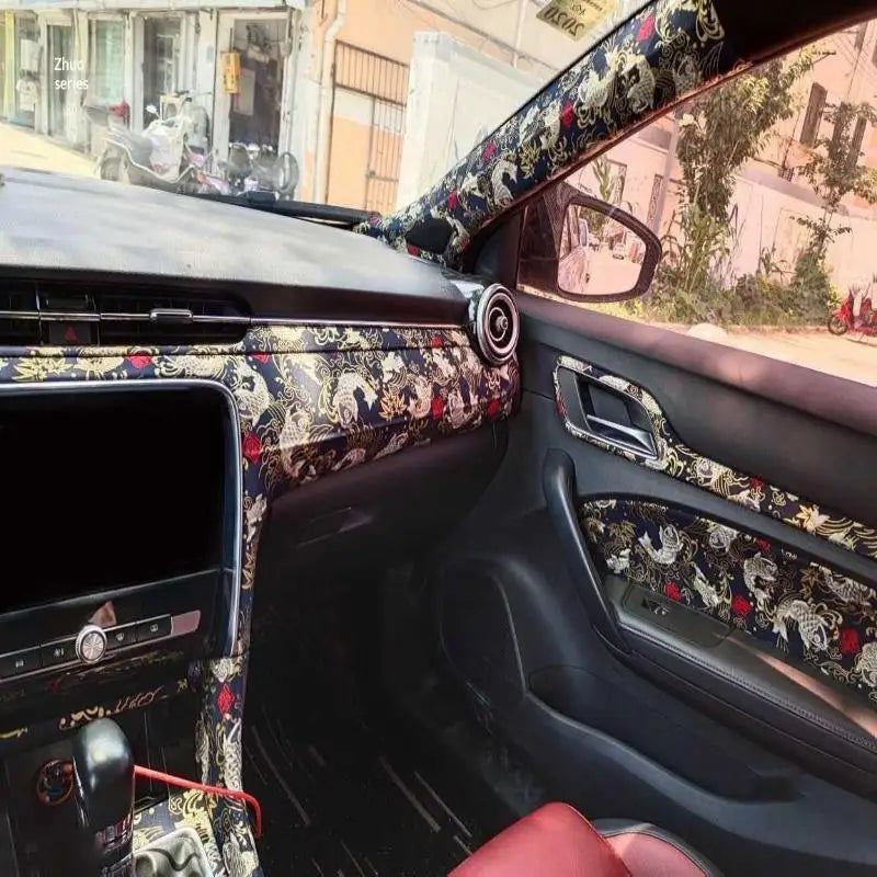 Grade Wear-resistant Car Dashboard Door Panel Ceiling Decor Fabric Qme