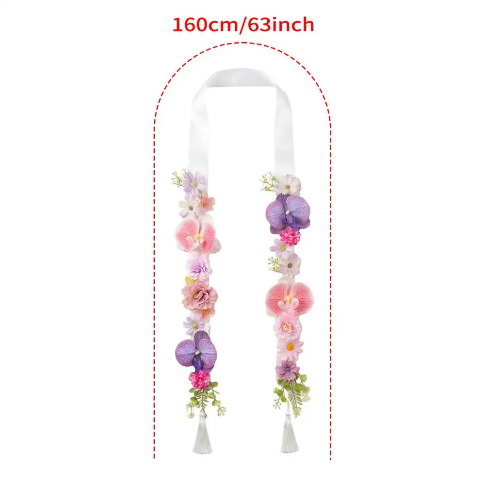 Graduation Flower Lei Artificial Tropical Cute Satin Stole Class 2026 Qme A CN