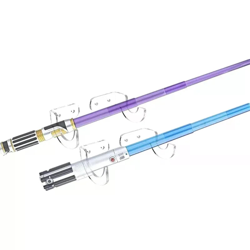 Acrylic Swords Wall Mount Display Holder Lightsaber Stand Transparent Qme