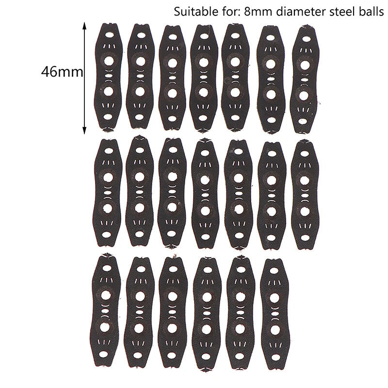 Outdoor Slingshot Accessories Steel Balls PU Leather Pouch Flat Qme C