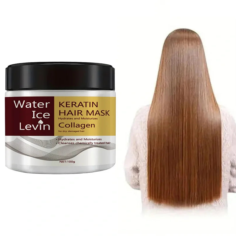 Keratin Collagen Hair Mask Dual Oil Control Moisturizer Conditioner Soft Smooth Frizz Damaged Repair Revitalize Hair Care Qme
