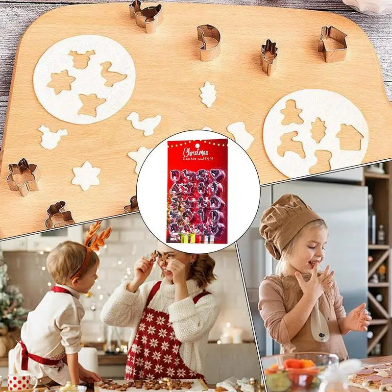 Cookie Cutters Kids 20X Small Cutter Christmas Heavy Duty Molds 3D Qme