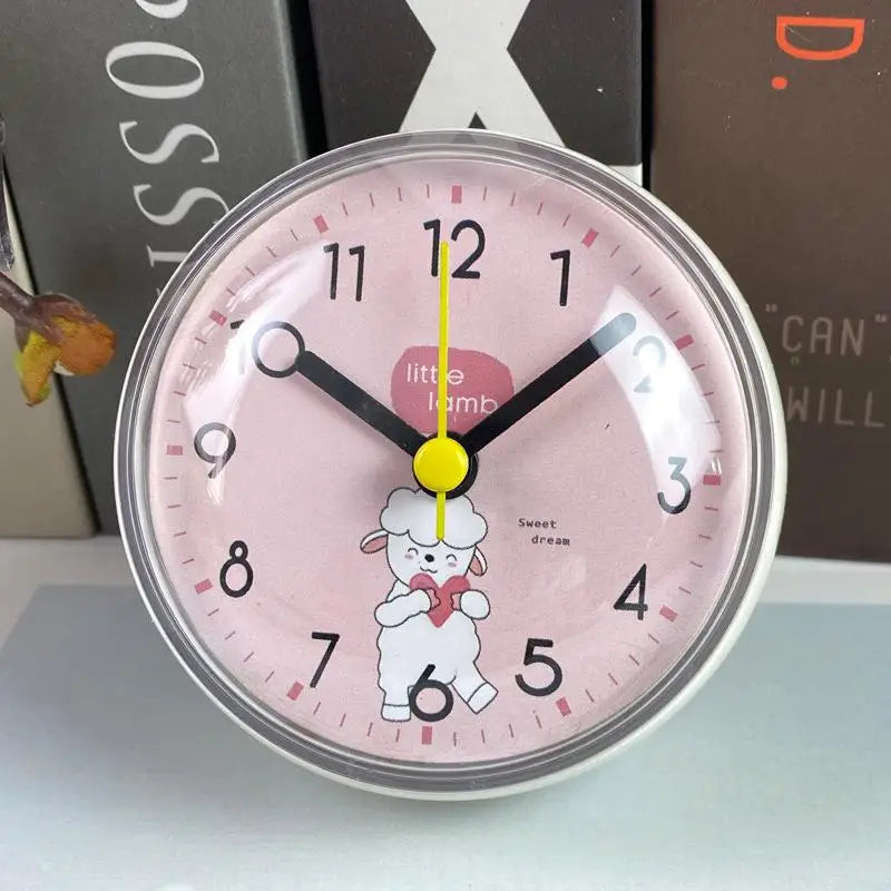 Kitchen Toilet Small Quartz Table Clock Mini Sucker Wall Bathroom Qme C