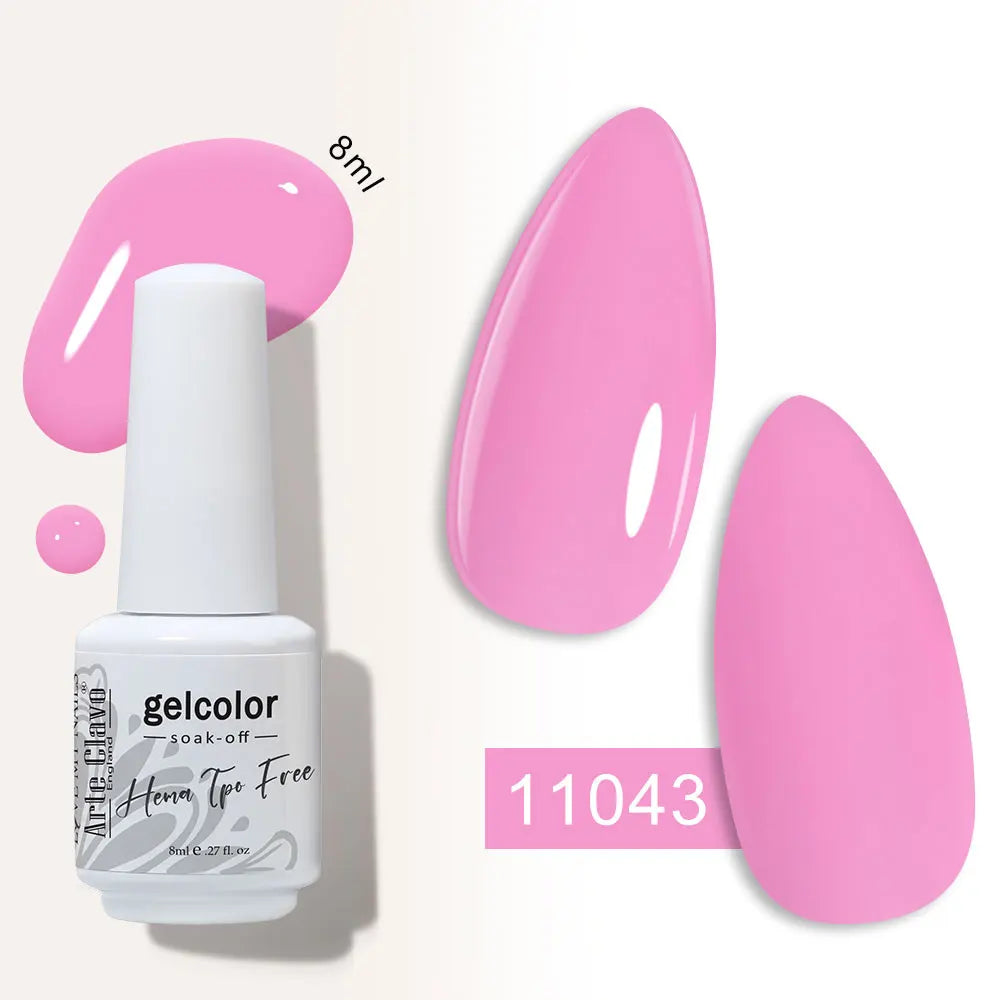 Arte Clavo Semi-permanent Gel Nail Varnish 180 Colors Semipermanent