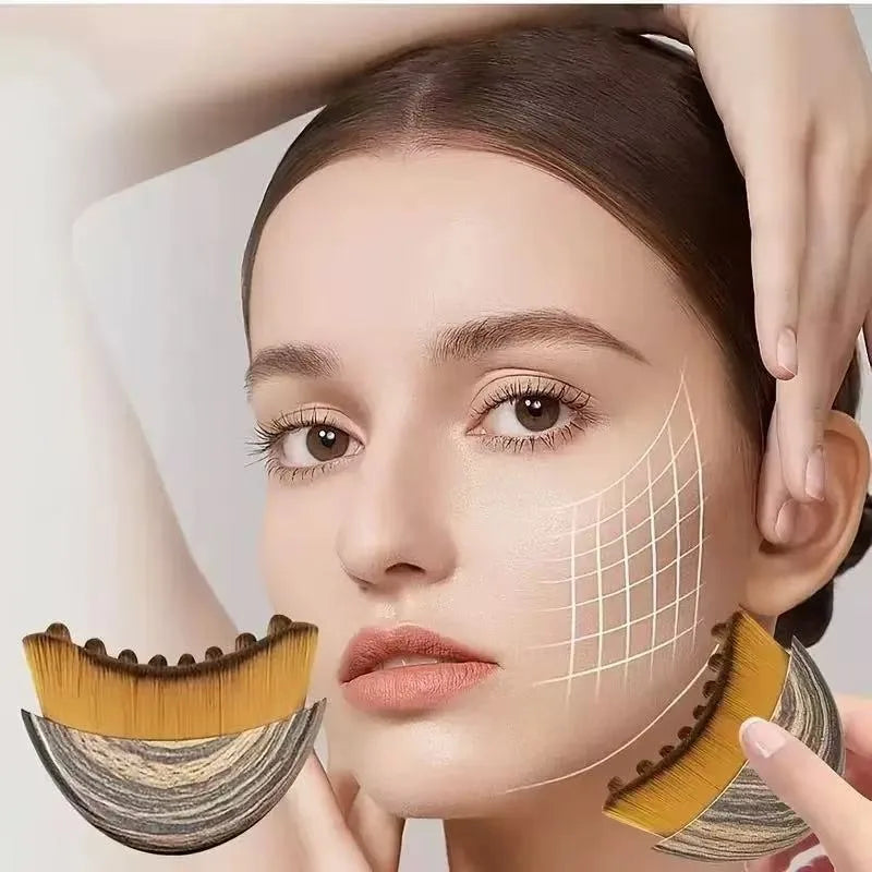 Lymphatic Drainage Brush Face Body Ergonomic Massager Tool Fits Skin Qme