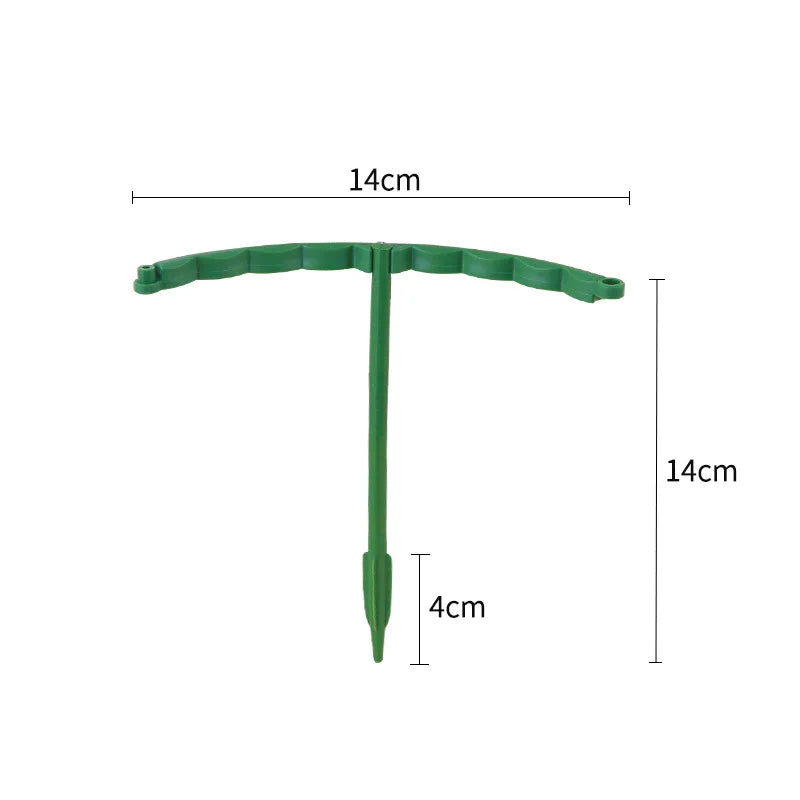 Plastic Plant Support Pile Stand Plant Support Pile for Flowers Greenhouses Arrangement Fixing Rod Holder Garden Tools Qme 14CM-1PCS