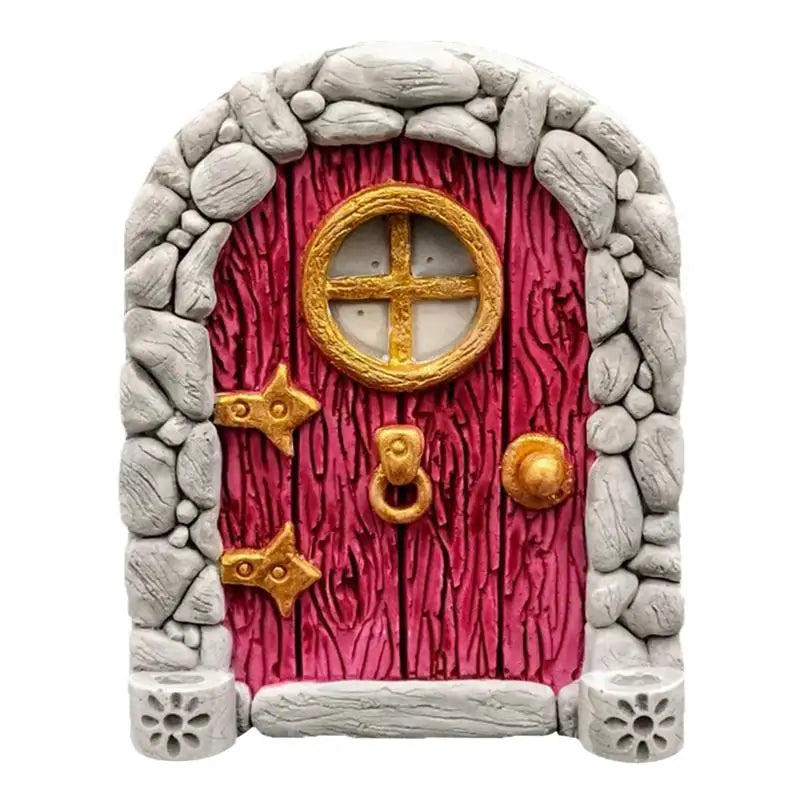 Mini Home Garden Doors Ornaments Elf Fairy Door Miniature House Decor Qme 3