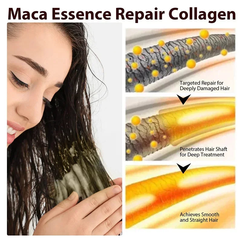 Collagen Keratin Hair Care Mask Treatment Dry Damaged Hair Revitalize Hair Straighten Soft Smooth Moisturize Care Products Qme