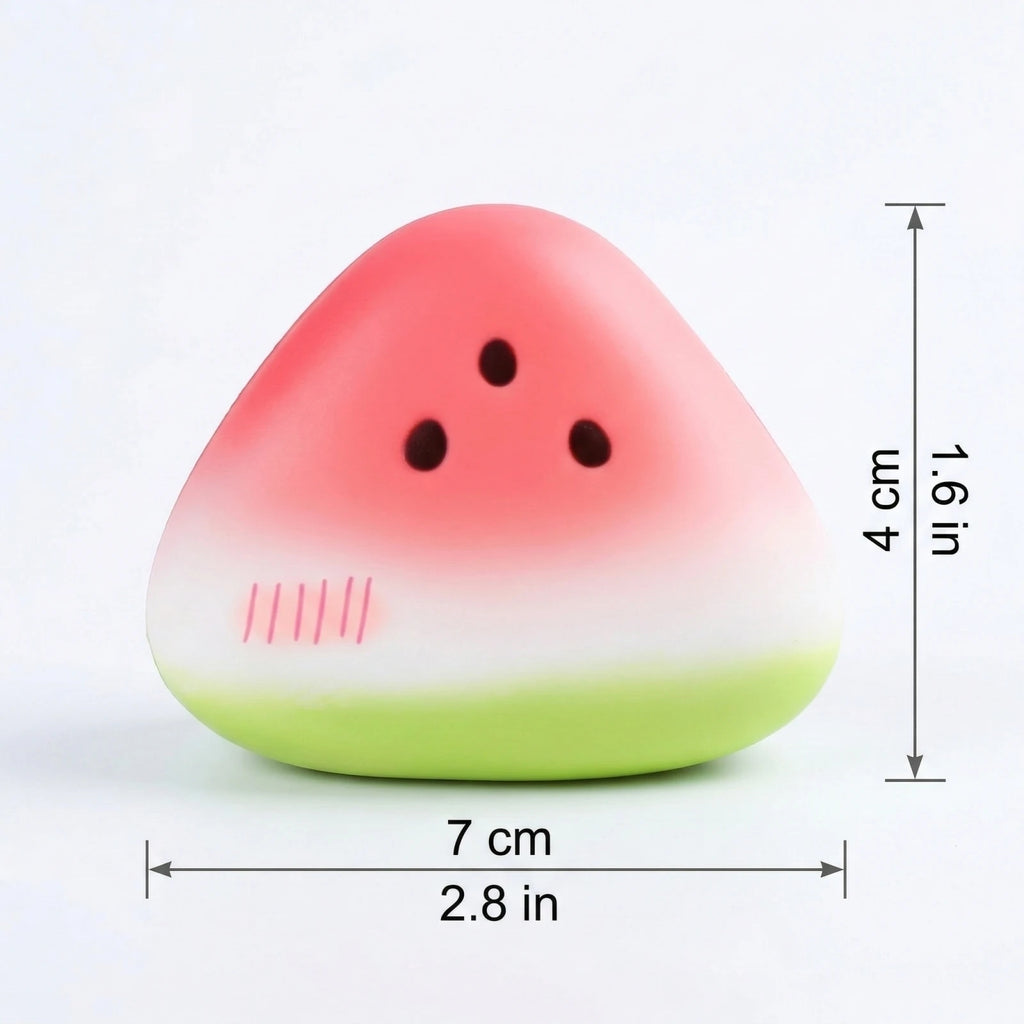 Realistic Watermelon Fun Toy Slow Rising Soft Fidget Toy for Anxiety Relief and Sensory Play Fun Holiday Party DIY Decor Qme