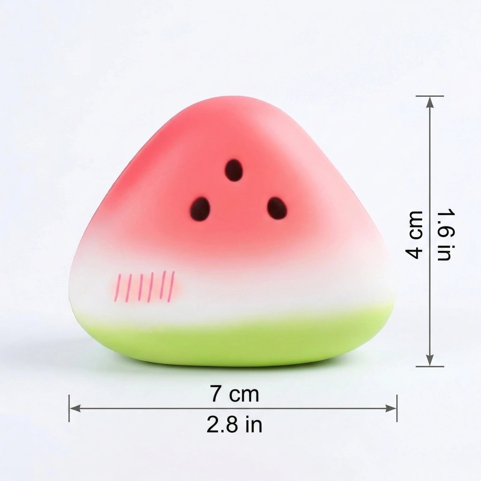 Realistic Watermelon Fun Toy Slow Rising Soft Fidget Toy for Anxiety Relief and Sensory Play Fun Holiday Party DIY Decor Qme