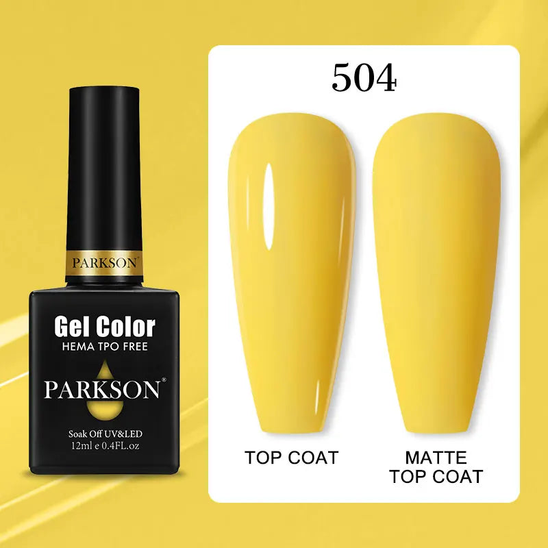 Parkson Colorful Nail Gel Polish Lacquer Soak Off UV LED Long Lasting