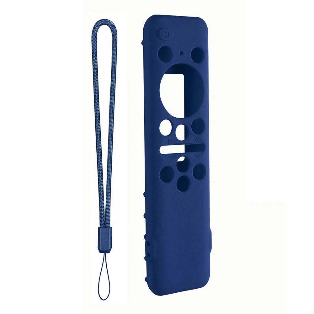 Protective Cover BN59-01432A 01432B Remote Control Covers with Lanyard Shockproof Anti-Slip for Samsung 8K Neo QLED HDR Smart TV Qme Dark Blue