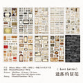 20/40 Pcs Vintage Label Die-Cutting Cartoon Stickers Book Scrapbooking Kit Journal Decor Supplies Aesthetics Stationery Decor Qme A-20 Pcs