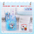 Hello Kitty Double-Compartment Pencil Holder Desk Organizer Cartoon-Themed Multi-Compartment Stationery Case for Students Qme 1 Random Single It
