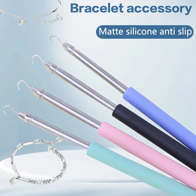1Pc Bracelet Clasp Helper Tool Bracelets Jewelry Wearing Tools Bracelet Fastening Helper Plier Clip Quick Donning Qme