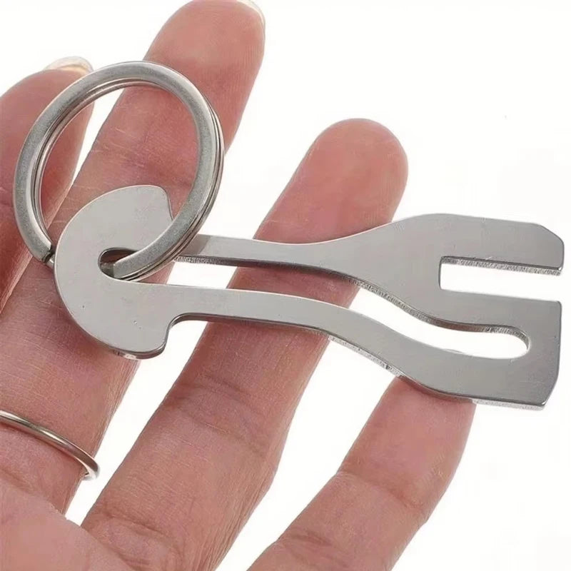 1-4-7 Reusable Stainless Steel Shopping Cart Token, Trolley Token Keychain for Supermarket, Removable Release Key Coin Keyring Qme