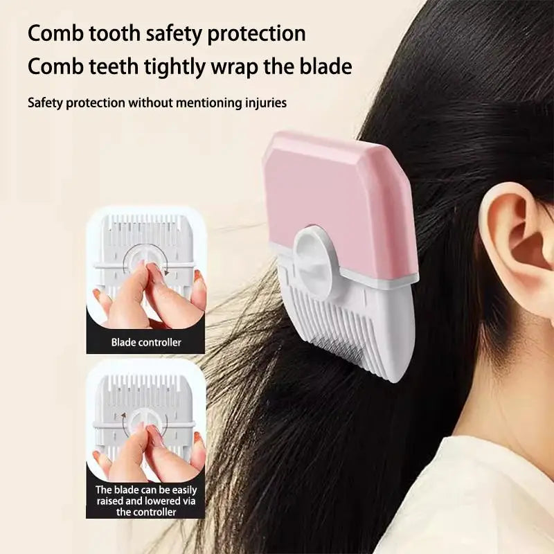 1 Baby Haircut Hairdressing Comb Manual Portable Children's Hair Qme