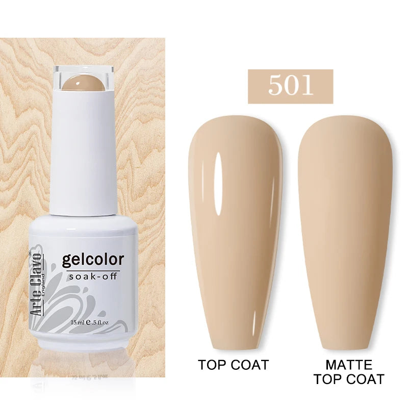 Arte Clavo15ml Gel Nail Polish Art 65 Colors Colorful Soak Off UV