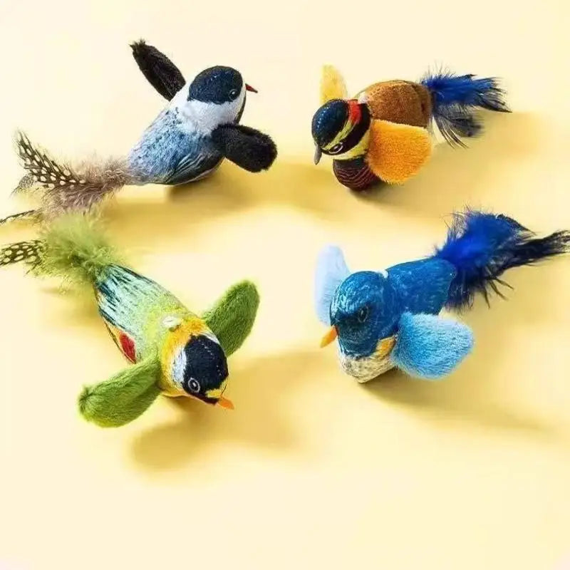 1/2/3PCS Cat Toys Self-Entertainment And Relaxation Swing Toys Cat Teasing Sticks Bite-Resistant Realistic Bird Pet Toys Cats Qme