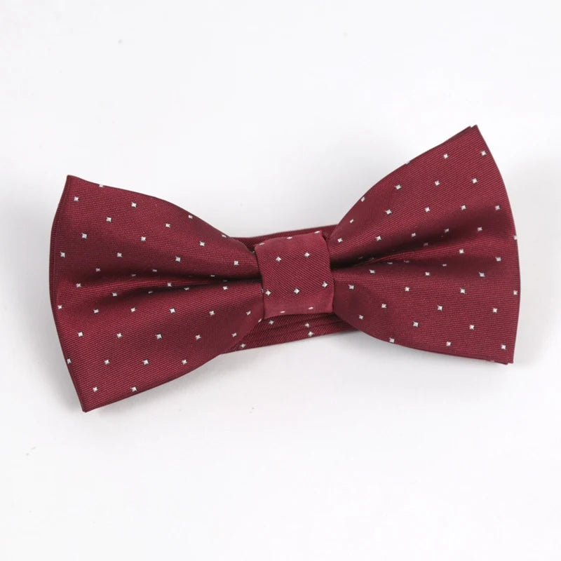 Men Burgundy Necktie Marriage Gifts Women Red Neck Ties Man Striped