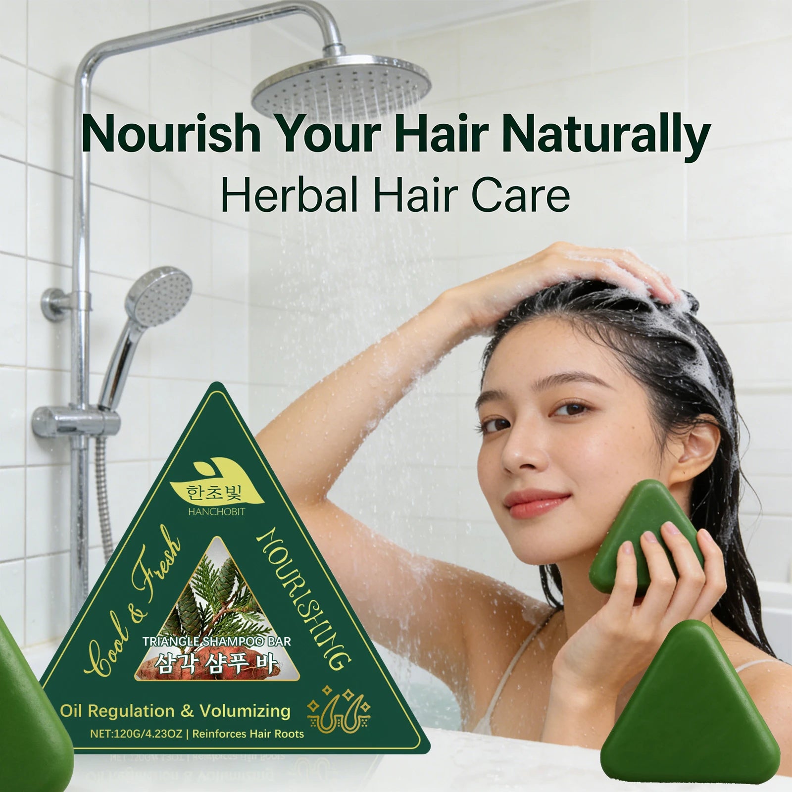 Herbal Shampoo Soap Reduce Hair Breakage Cleaning Anti Dandruff Oil Control Restore Nutrition Strengthening Scalp Handmade Soaps Qme