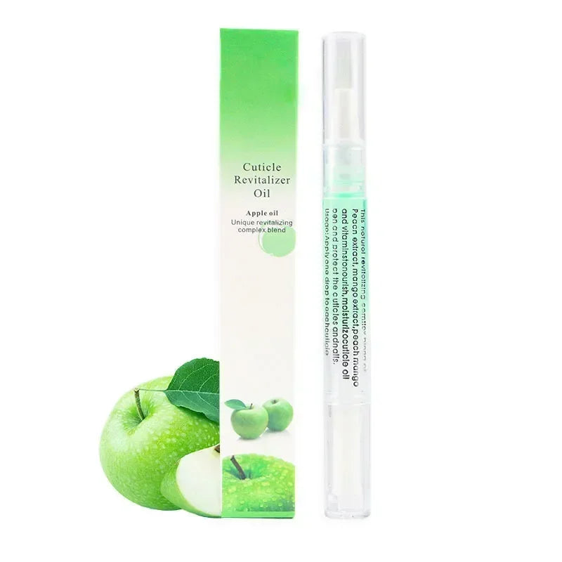 Nail Nutrition Oil Pen Prevent Agnail Nail Polish Anti-barb Nail Edge Oil Nail Treatment Cuticle Revitalizer Oil Nail Care Tools Qme Green apple-1Pc