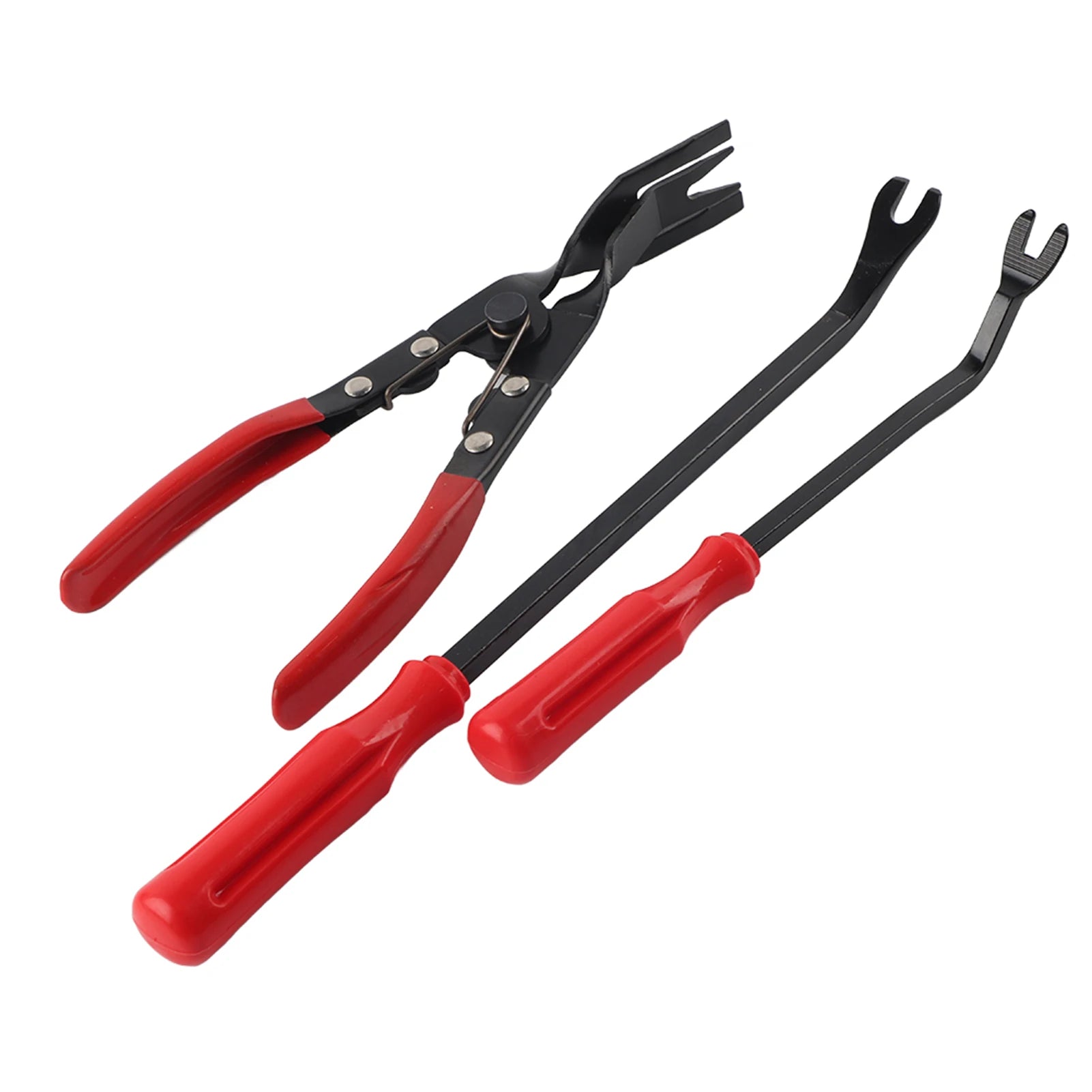 Door Trim Rivets Clips Pliers Fastener Remover Puller Pry Bar Tool Kit Panel Trim Clip Removal Tool Rivets Clips Pliers Qme as pic