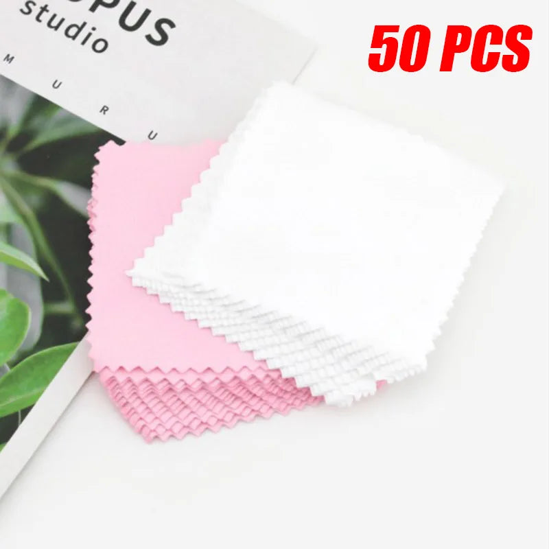Jewelry Cleaning Cloth Anti-tarnish Tool Silver Polishing Cleaner Qme
