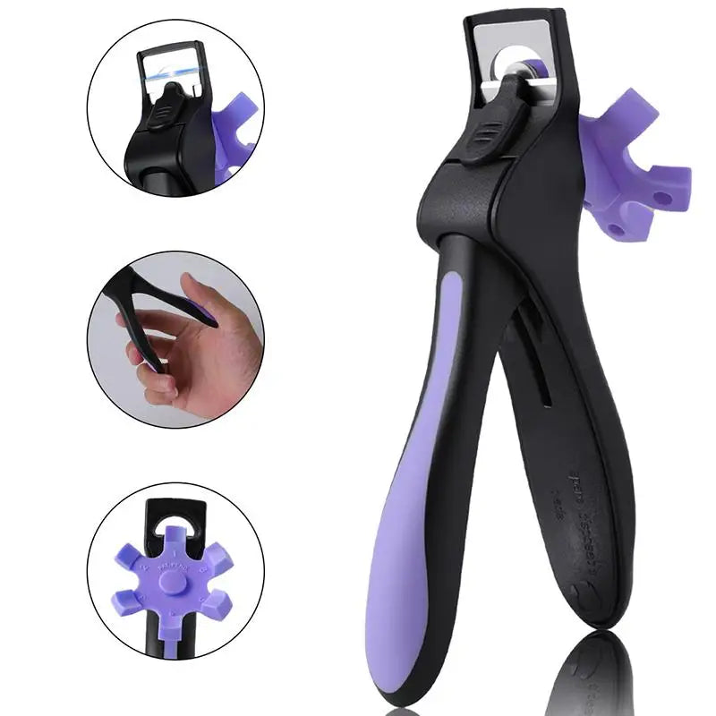 U-shaped French False Nail Scissors Clipper Positioning Adjustable Qme