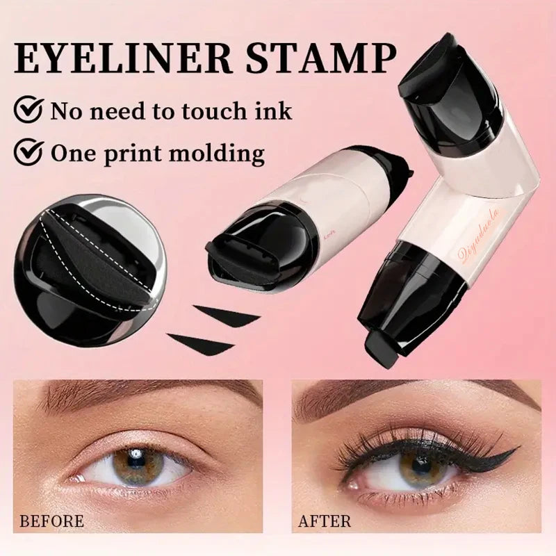 Rotating Eyeliner Stamp Pen Waterproof Sweat-resistant One-touch Qme