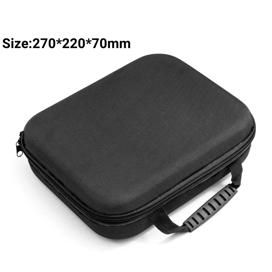 3-size Large Capacity Tools Bag Electric Drilling Tool Shockproof Bag Portable Outdoor Electrician Hardware Tool Waterproof Bag Qme Black - M