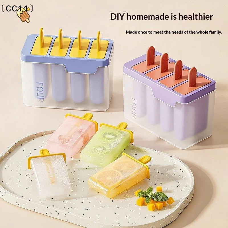 Popsicle Sorbet Mold Food Grade Household Making Abrasive Tools Lid Qme