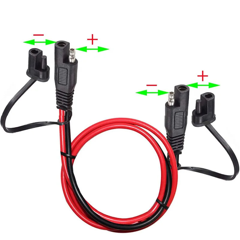 O-type Terminal to SAE Plug Line Automotive DIY Cable Connector 10AWG about 68cm Battery SAE DIY Cable Professional DC Power Qme