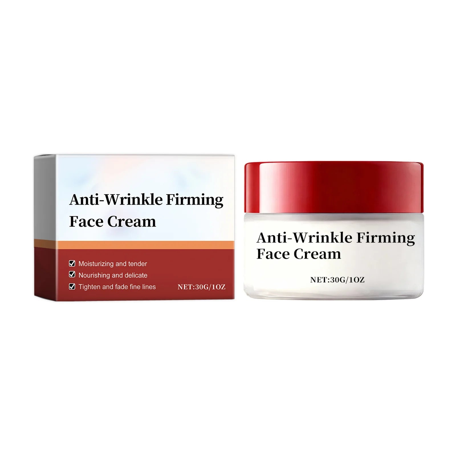 Collagen Faded Wrinkle Firming Face Cream Shine Skin Hyaluronic Acid Shrink Pore Smooth Tightening Fine Lines Moisturizing Cream Qme 1pc